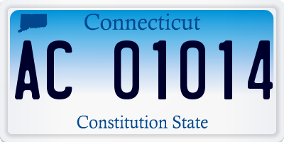 CT license plate AC01014