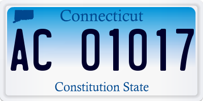 CT license plate AC01017