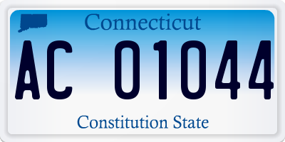 CT license plate AC01044