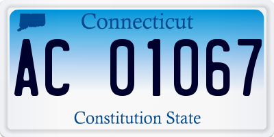 CT license plate AC01067