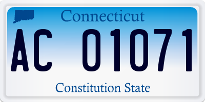 CT license plate AC01071