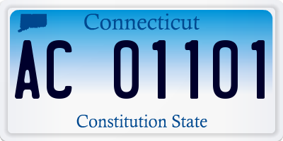 CT license plate AC01101
