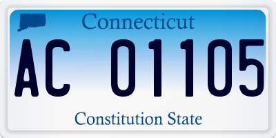 CT license plate AC01105