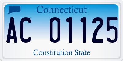 CT license plate AC01125