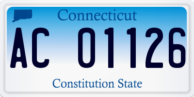 CT license plate AC01126