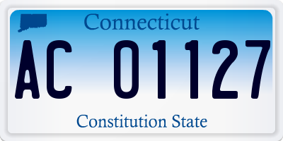 CT license plate AC01127