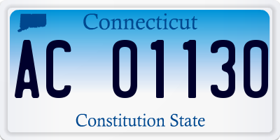 CT license plate AC01130