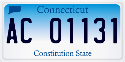 CT license plate AC01131