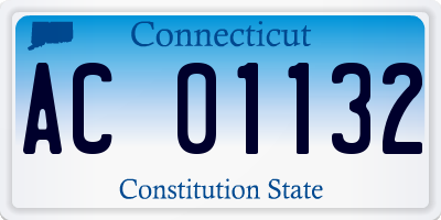 CT license plate AC01132