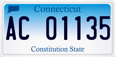 CT license plate AC01135