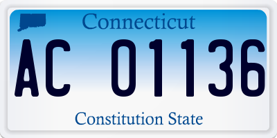CT license plate AC01136