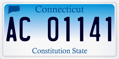 CT license plate AC01141