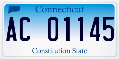 CT license plate AC01145