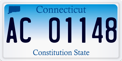 CT license plate AC01148
