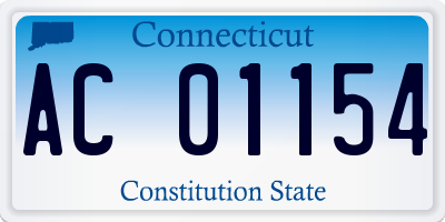 CT license plate AC01154