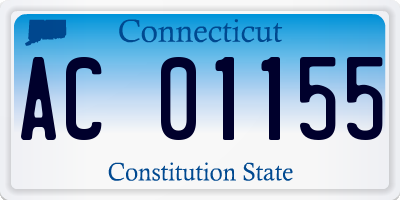 CT license plate AC01155