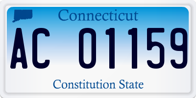 CT license plate AC01159