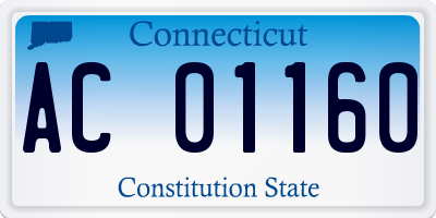 CT license plate AC01160