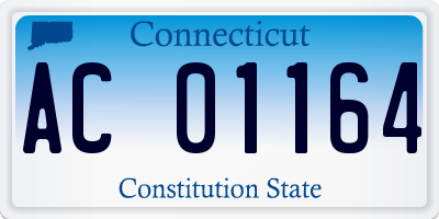 CT license plate AC01164