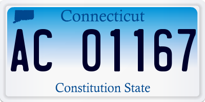 CT license plate AC01167