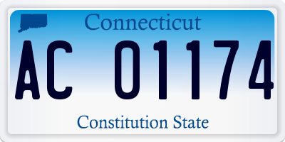CT license plate AC01174