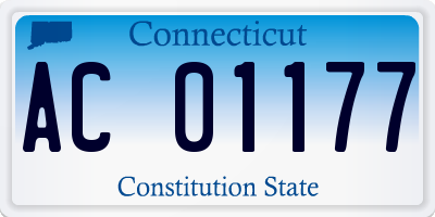 CT license plate AC01177