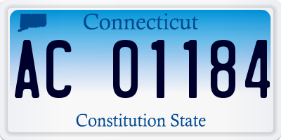 CT license plate AC01184