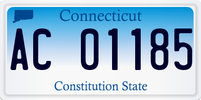 CT license plate AC01185