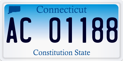 CT license plate AC01188