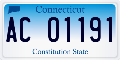 CT license plate AC01191