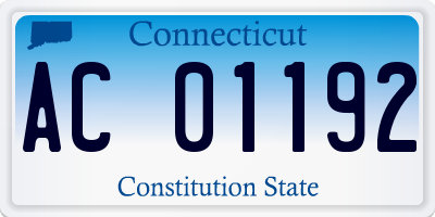 CT license plate AC01192