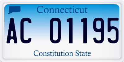 CT license plate AC01195