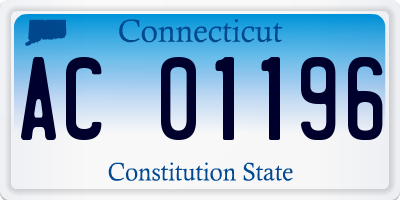 CT license plate AC01196