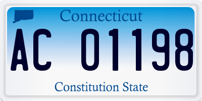 CT license plate AC01198