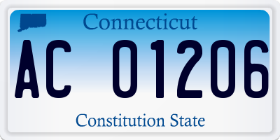 CT license plate AC01206