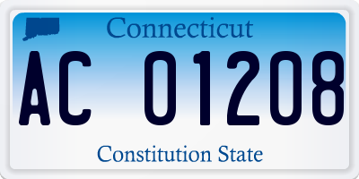 CT license plate AC01208