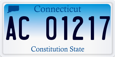 CT license plate AC01217