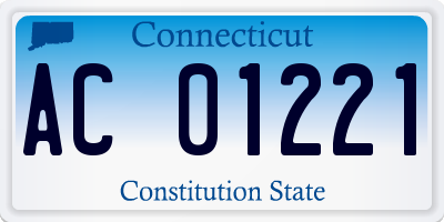 CT license plate AC01221