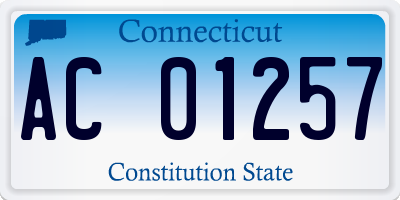CT license plate AC01257