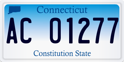 CT license plate AC01277