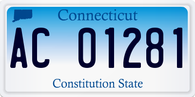 CT license plate AC01281