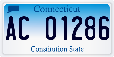 CT license plate AC01286