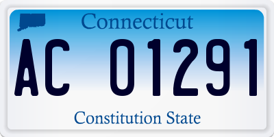 CT license plate AC01291