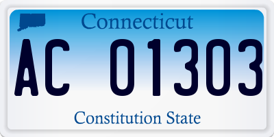 CT license plate AC01303