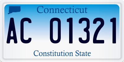 CT license plate AC01321