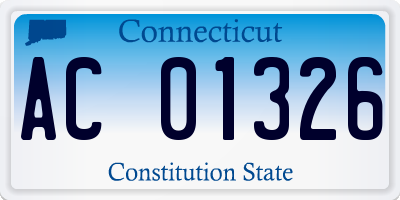 CT license plate AC01326