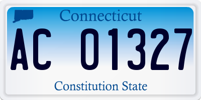 CT license plate AC01327