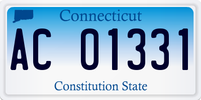 CT license plate AC01331