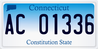 CT license plate AC01336