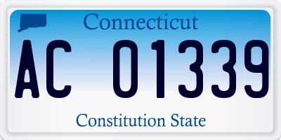 CT license plate AC01339